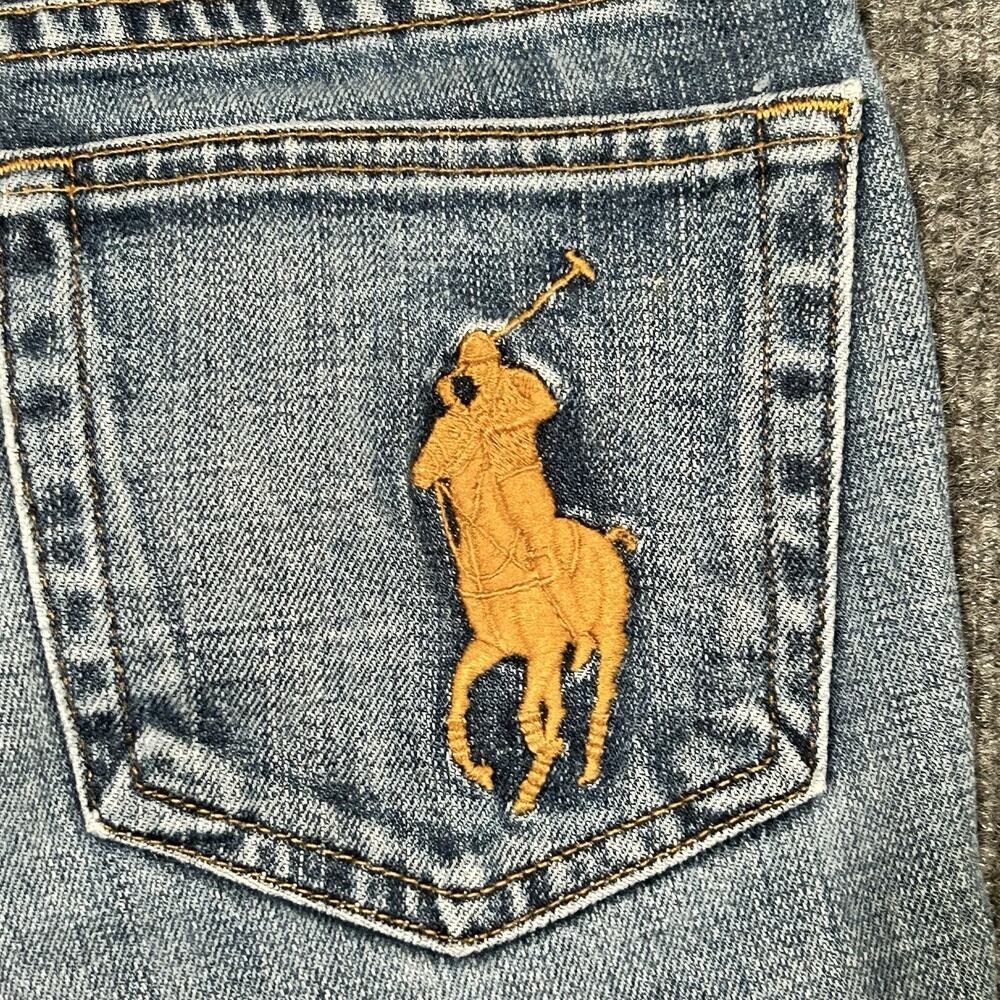 Ralph Lauren Black Label 867 Big Pony Bootcut Denim Jeans Sz 25x29 Womens Blue